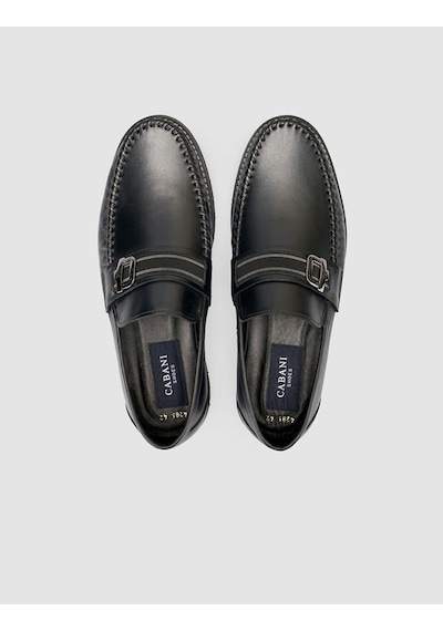 Cabani Miramar %100 Hakiki Deri Siyah Erkek Loafer