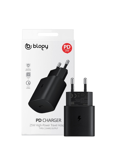 Blogy Pd Type-C 25W Seyahat Şarjı Blogy Pd Type-C 25W Seyahat Şarjı