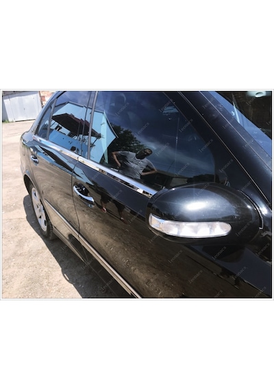 Mercedes E Klasse W211 Krom Cam Çıtası 4 Prç. 2002-2009 P. Çelik