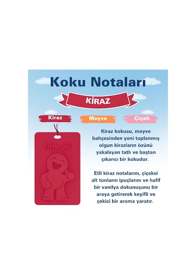 Little Joe Kiraz Kokulu Dolap Asma Kart Cherry -45 Gün -ipli Ev