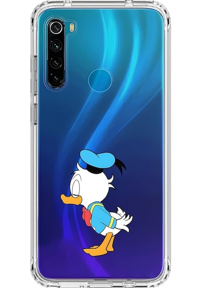 Xiaomi Redmi Note 8 Uyumlu Şeffaf Kılıf Couple Ördek 2 Tasarımlı