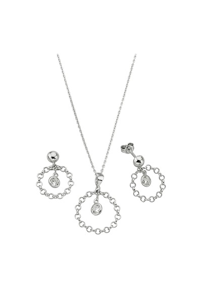 925 Ayar Gümüş Zincir Model Tasarım Set - 67020902 Gümüş
