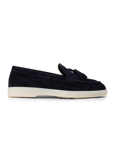Deery Kadın Hakiki Süet Lacivert Püsküllü Loafer - 02040zlcvc01