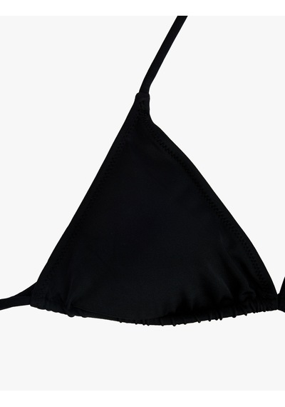 Koton Boyundan Bağlamalı Üçgen Bikini Üstü Siyah 6sak10002mm