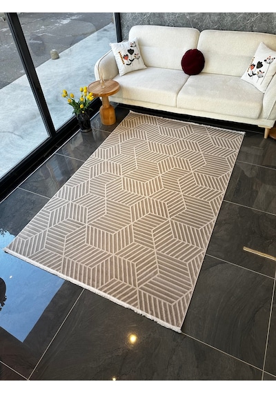 Still Halı Salon, Oturma, Yatak Odası Halısı Desen Kodu 77801-070 Bej