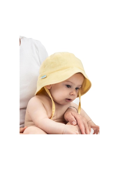 Organik Pamuk Müslin Bebek Şapkası - Limon