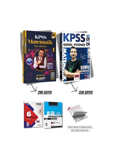 2026 Kpss Yediiklim Ve Yargı Matematik Video Çözümlü Soru Bankası İlyas Güneş + Mehmet Bilge Yıldız