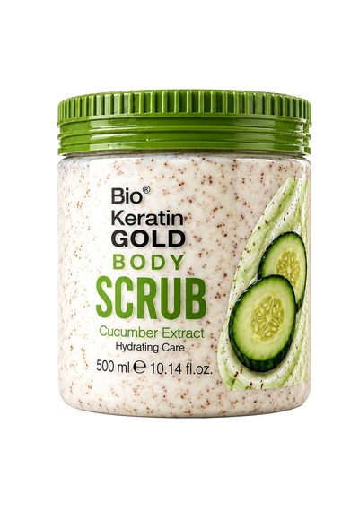 Bio Keratin Gold Salatalık Özlü Vücut Peelingi 500 Ml Pürüzsüz Ve Işıltılı Cilt Body Scrub