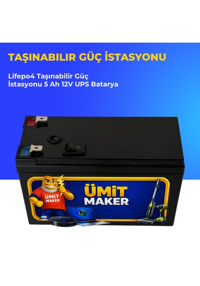 Lifepo4 Taşınabilir Güç İstasyonu 5 Ah 12v Ups Batarya