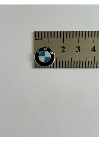 Araç Kumanda Anahtar Logo Amblem 14mm Mavibeyaz 2 Adet