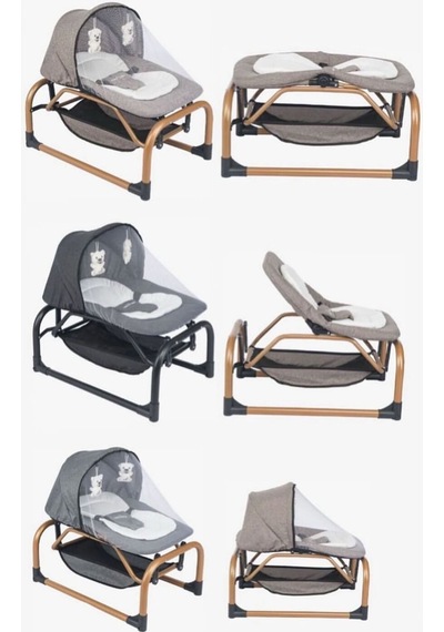 Yeni Doğan Armada Bebek Çeyiz Seti Travel Sistem Bebek Arabası Park Beşik... Kahverengi