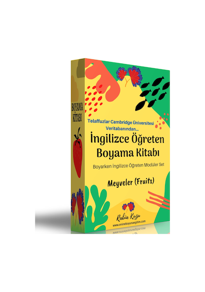 İngilizce Öğreten Boyama Kitabı (Meyveler)