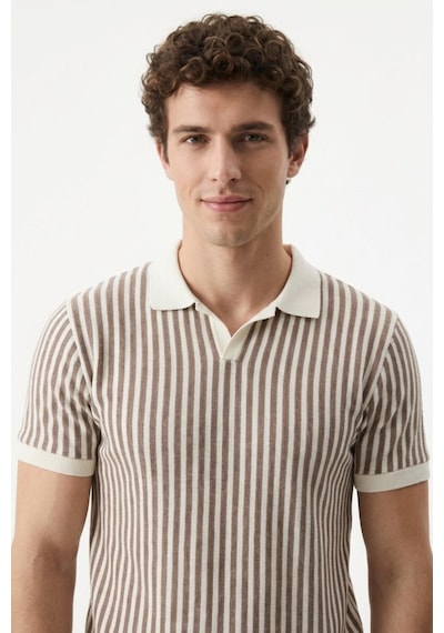Loft Lf2038533 Erkek Polo Yaka T-shirt Brown