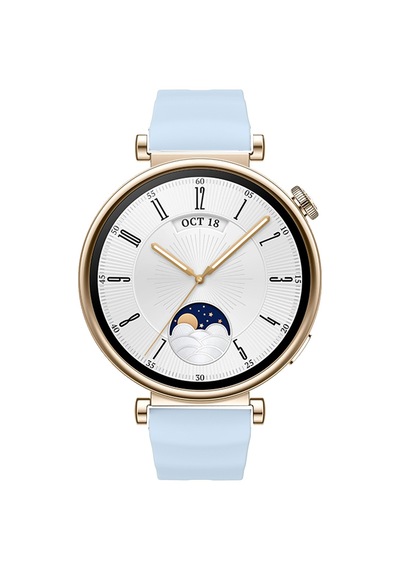 Sneezy Huawei Watch Gt4 41mm İle Uyumlu Softflex Metal Tokalı Spor Silikon Akıllı Saat Kordonu