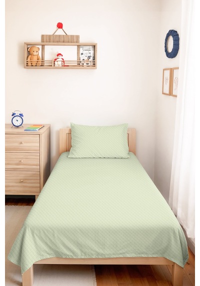 Minimal Mint Yeşili Genç Odası Tek Kişilik Pike Takımı-açık Yeşil 160x220cm Kapitone Yatak Örtüsü Puslu Pencere Eşiği