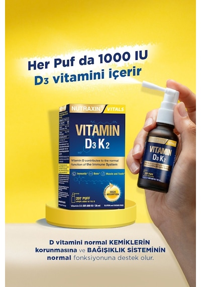 Nutraxin Vitamin D3 K2 30 ML