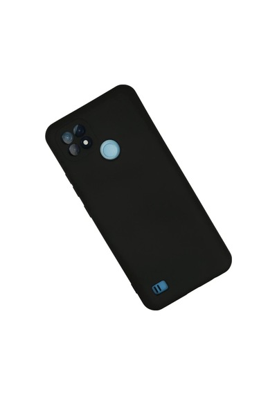 Realme C21 Uyumlu Kılıf Nano İçi Kadife Silikon - Siyah