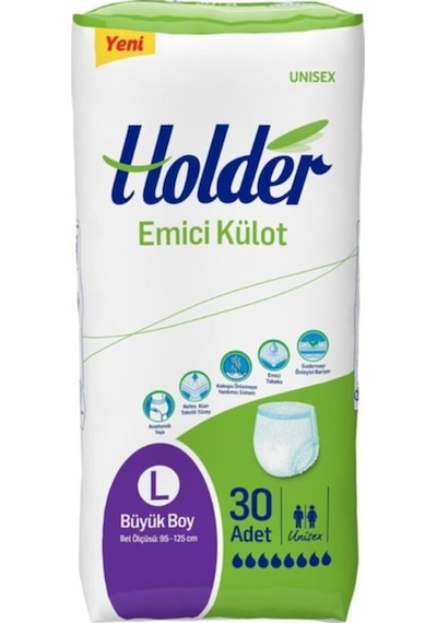 Holder Emici Külot Yetişkin Hasta Bezi Large 30 Adet Diğer