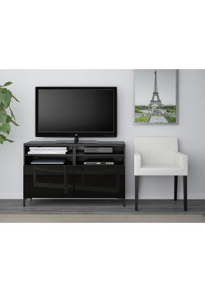 Tv Sehpası, Venge-parlak Cila-siyah, 120x42x74 Cm, Selsvıken Siyah Tv Sehpası, Venge-parlak Cila-siyah, 120x42x74 Cm, Selsvıken Siyah
