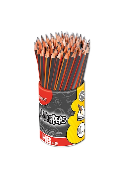 Maped Black Pep's Silgili Kurşun Kalem Hb 851759 Çok Renkli