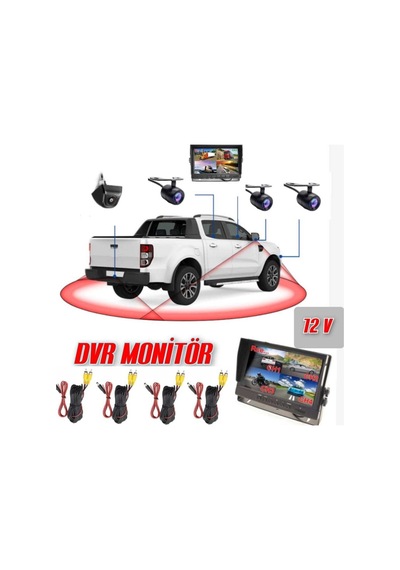 Navıgold Ds-7500 4 Kamera Monitörlü Kartlı Mobil Kamera Seti