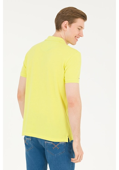 U.S. Polo Assn. Erkek Saks Basic Polo Yaka Tişört 50263238-vr045 Yeşil