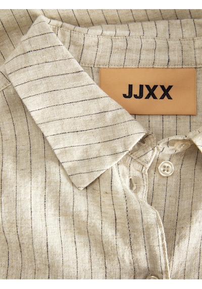 Jack & Jones Kadın Keten Karışımlı Gömlek - Jamie - 12269668 Feather Gray
