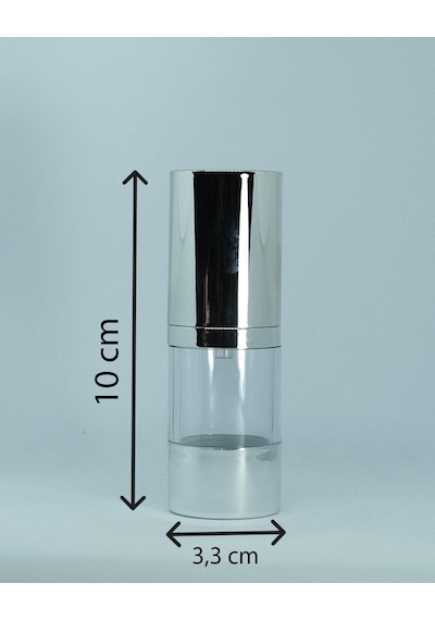 Losyon Ve Krem Şişesi 15 Ml 2 Adet Airless Şişe
