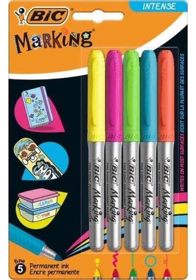 Bic Intensity Permanent Markör 5 Renk