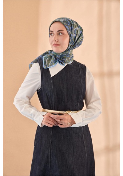 Silk Home Yaz Esintisi Eşarp 150002-03 İndigo, Fıstık Yeşili, Butter Yellow, Lila Mavi