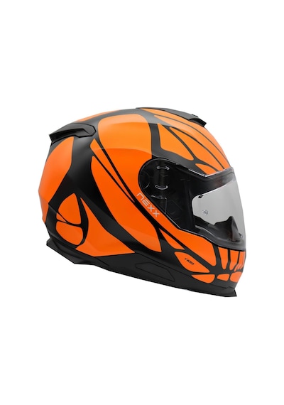 Nexx Y.100 B-Side Kapalı Motosiklet Kaskı Turuncu
