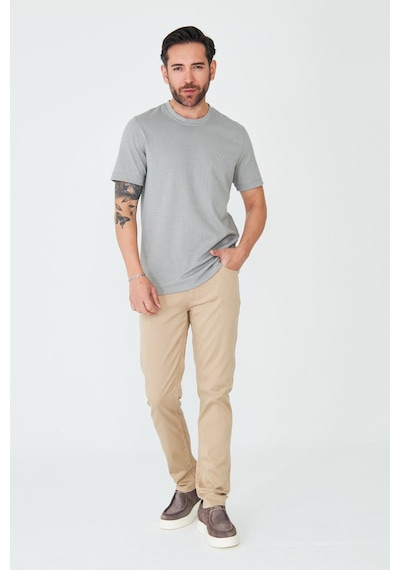 Koyu Bej Tencel Kumaş Yazlık Erkek Chino Pantolon Kum