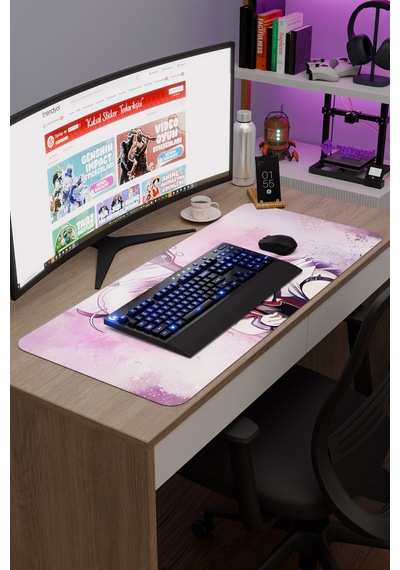 Angel Beat S Anime V4 - 90x40 Xxl Gaming Kauçuk Kaymaz Taban Mouse Pad Fare Altlığı