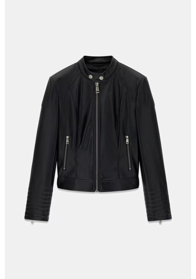 Guess Marlene Kadın Suni Deri Ceket W6yl25w2914 Siyah