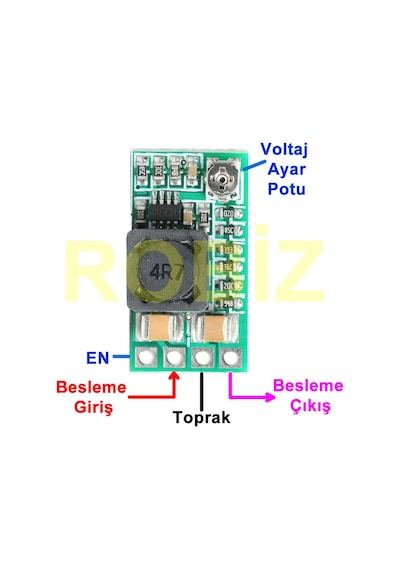 Mp2315 24v To 5v 2a Voltaj Düşürücü Modül Güç Kaynağı Voltaj Ayarlanabilir Ve Sabit Çıkış