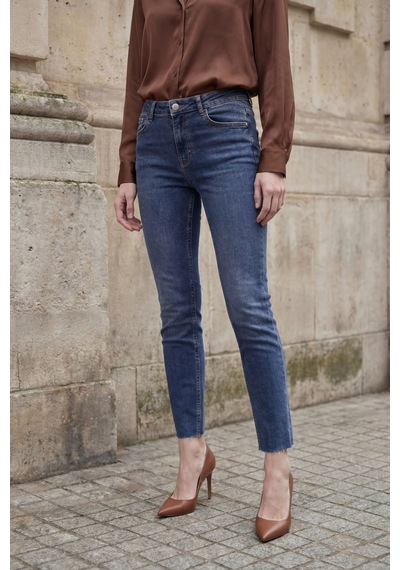 Hiccup My Fashıon Yüksek Bel Dar Kesim Skinny Kot Pantolon Lacivert