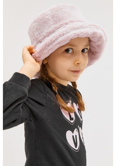 Benittokids Kız Çocuk Peluş Bucket Şapka 7001