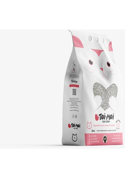 Toi Moi Bebek Pudrası Kokulu Sodyum Bentonit Kedi Kumu 5 L