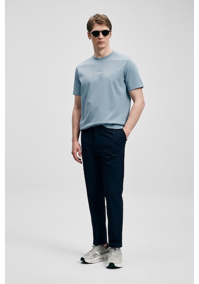 Lufian Marcus Modern Grafik T- Shirt Mavi Mavi 111020322100300 Mavi