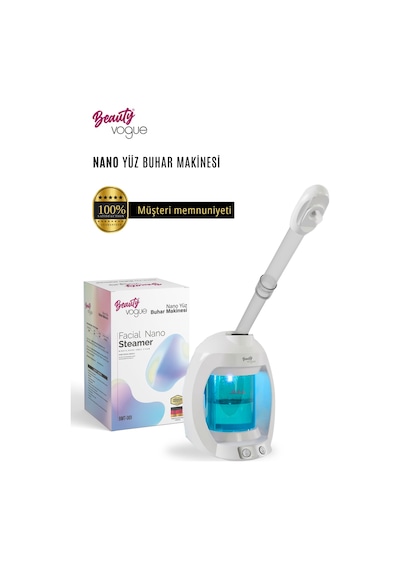 Beauty Vogue Masaüstü Vapozon Yüz Cilt Buhar Makinesi Ozonlu Cilt Bakımı Profesy