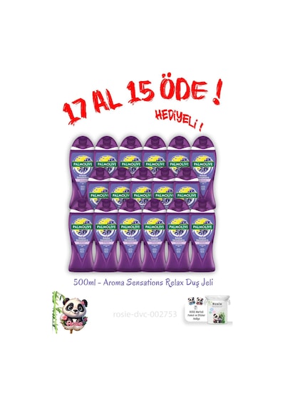 Palmolive 17 Al 15 Öde Relax Duş Jeli 500 Ml Ve Rosıe Pamuk Hediye Fresh