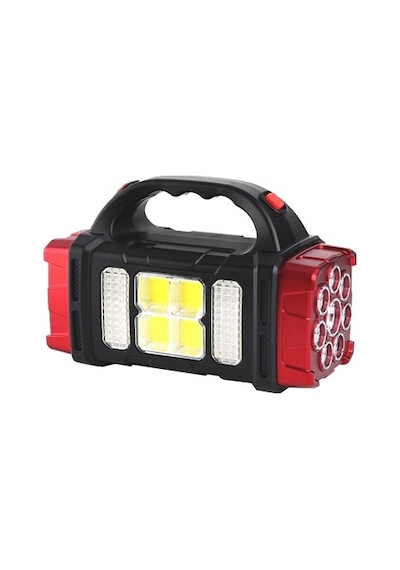 Şarjlı Solar Kamp Feneri, Usb Çıkışlı 38 Watt Kapasite