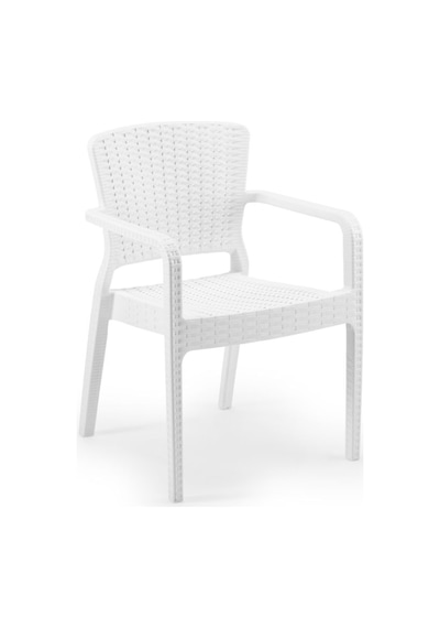 Bintaşmobilya Rattan Plastik 6 Kişilik Dış Mekan Bahçe Masa Sandalye Takımı Venge
