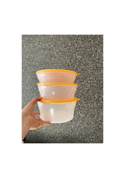 Klasik Saklama Kabı 3 Lü Set Beyaz