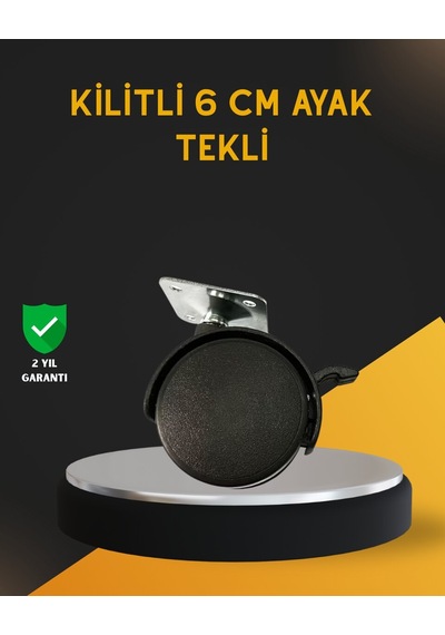 Northcity Kilitli 6 Cm Mobilya Ayağı - Hareketli Masa Ve Sandalye Desteği Siyah