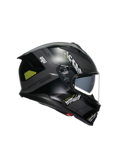 Agv K7 Mplk Kyber Motosiklet Kaskı Mat Gri - Neon Sarı