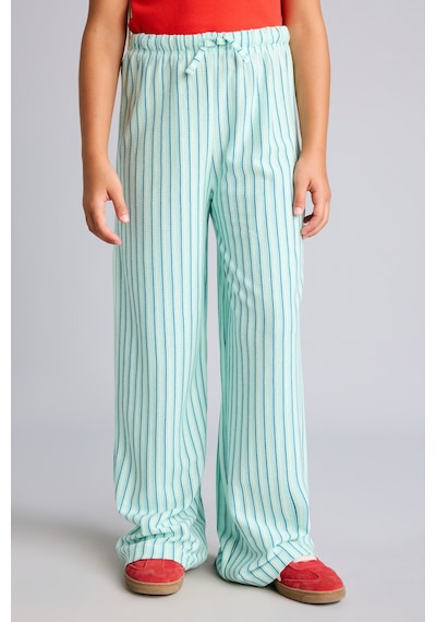 Defacto Çizgili Wide Leg Eşofman Altı Kız Çocuk I6486a826hstr156 Turkuaz-tr156