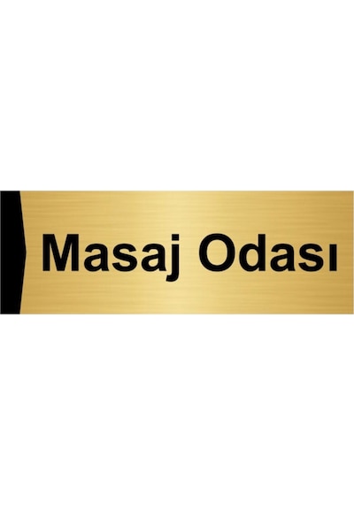 Toplantı Odası 10x20cm Altın Renk Metal Yönlendirme Levhası