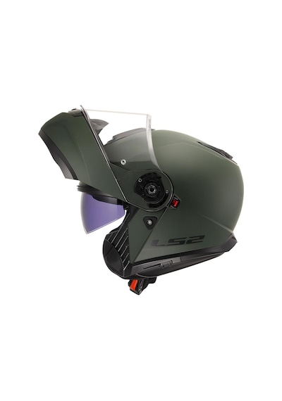 Ls2 Strobe 2 Çene Açılır Motosiklet Kaskı Mat Yeşil