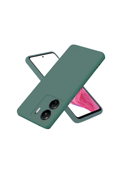Xiaomi Redmi 13c Kılıf First Silikon - Koyu Yeşi 256b3 Yeşil